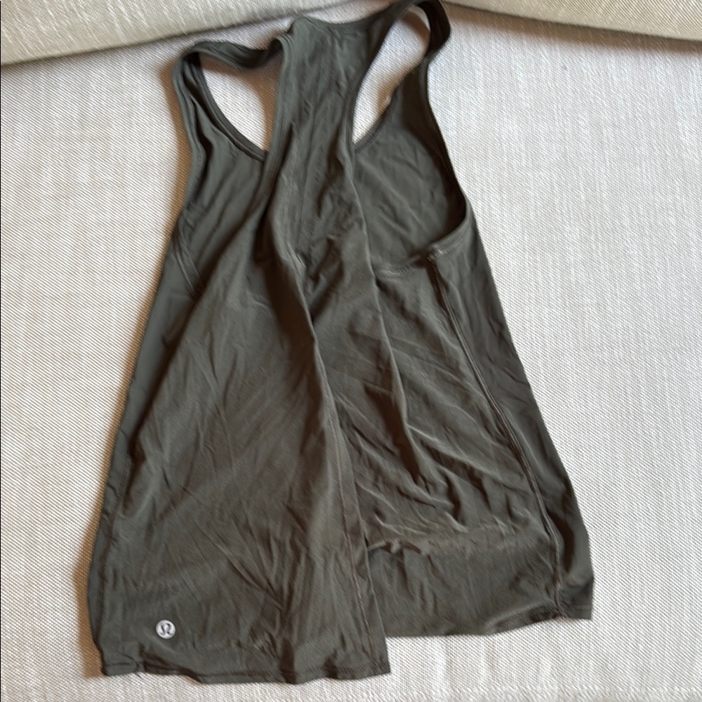 lululemon athletica Dark Green Racerback Tank Top